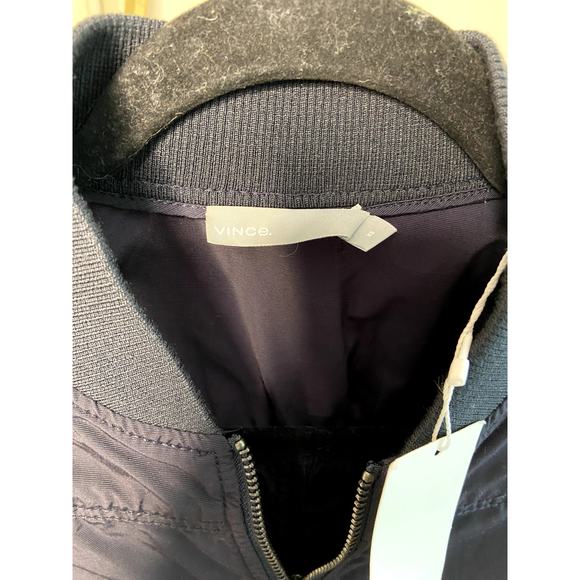 Vince Coastal Black Bomber Jacket size XS - Picture 3 of 6